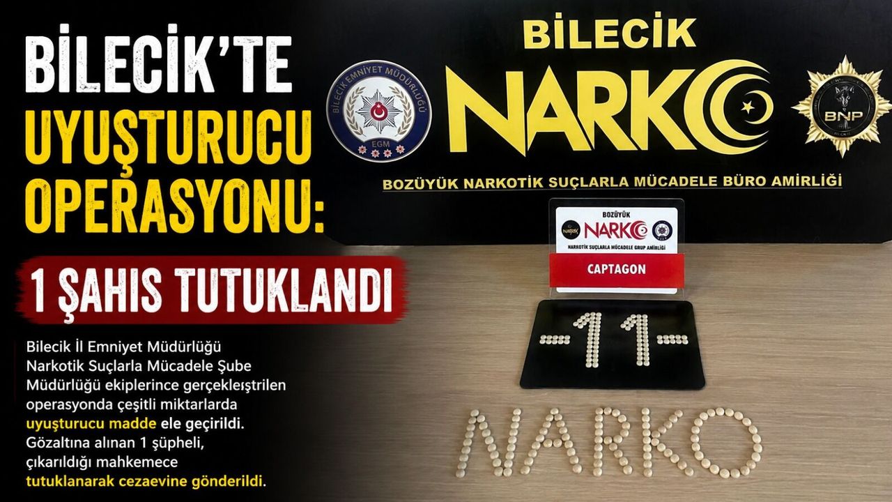 UYUŞTURUCU OPERASYONU: 1 ŞAHIS TUTUKLANDI