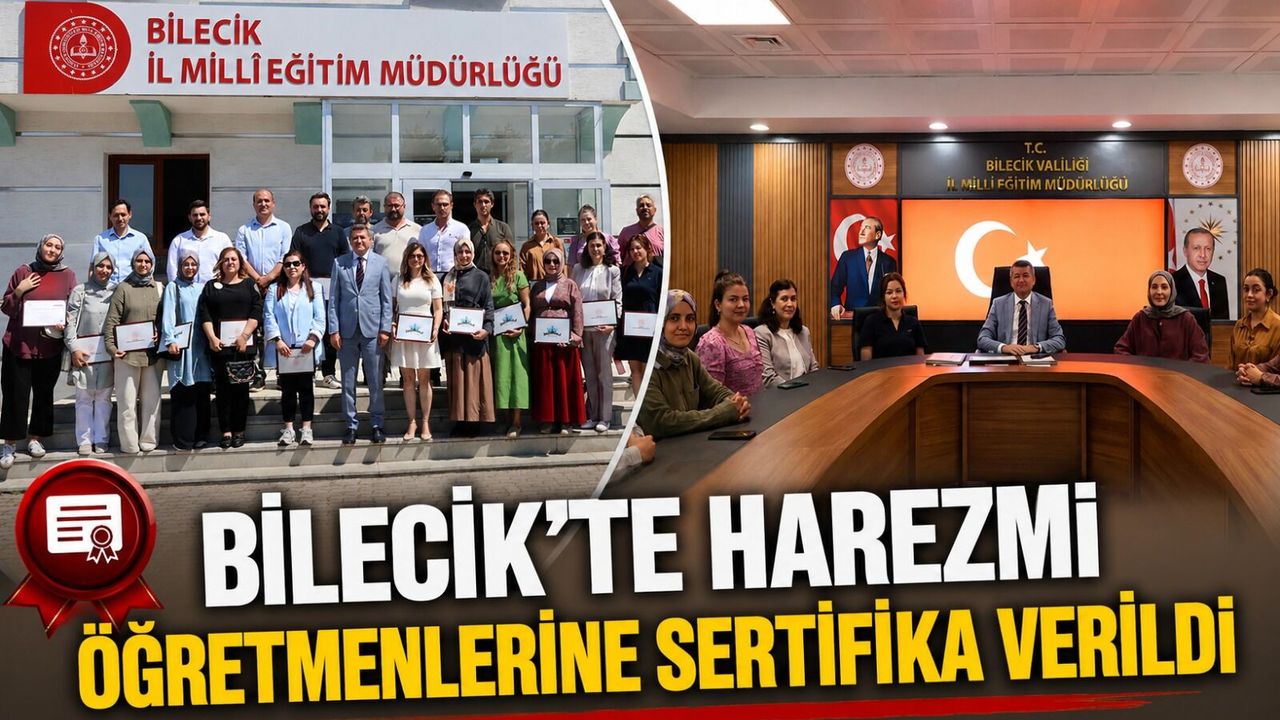 HAREZMİ ÖĞRETMENLERİNE SERTİFİKA VERİLDİ