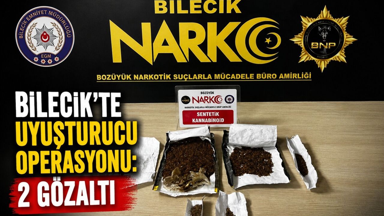 UYUŞTURUCU OPERASYONU: 2 GÖZALTI