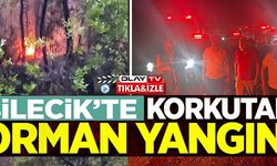 BİLECİK'TE KORKUTAN ORMAN YANGINI