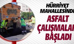 HÜRRİYET MAHALLESİNDE ASFALT ÇALIŞMALARI BAŞLADI