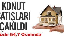 KONUT SATIŞLARI ÇAKILDI