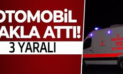 OTOMOBİL TAKLA ATTI! 3 YARALI