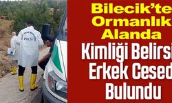 BİLECİK'TE ORMANLIK ALANDA KİMLİĞİ BELİRSİZ ERKEK CESEDİ BULUNDU