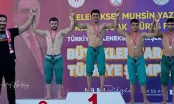 BİLECİKLİ GÜREŞÇİ'DEN BRONZ MADALYA