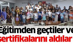 EĞİTİMDEN GEÇTİLER VE SERTİFİKALARINI ALDILAR