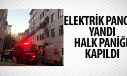 ELEKTRİK PANOSU YANDI HALK PANİĞE KAPILDI