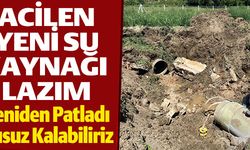 KARASU İÇME HATTINDA YENİDEN PATLAK