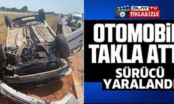 OTOMOBİL TAKLA ATTI