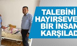 TALEBİNİHAYIRSEVER BİR İNSAN KARŞILADI