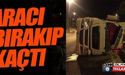 ARACI BIRAKIP KAÇTI