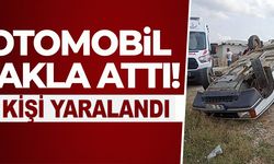 BİLECİK’TE OTOMOBİL TAKLA ATTI: 2 KİŞİ YARALANDI