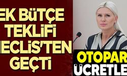 EK BÜTÇE TEKLİFİ MECLİSTEN GEÇTİ