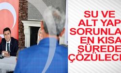 SU VE ALT YAPI SORUNLARI EN KISA SÜREDE ÇÖZÜLECEK
