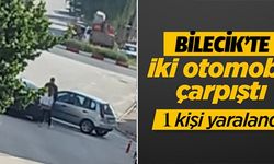 BİLECİK'TE İKİ OTOMOBİL ÇARPIŞTI