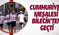 CUMHURİYET MEŞALESİ BİLECİK'TEN GEÇTİ