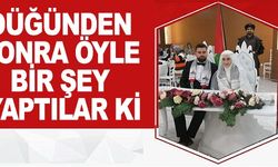 DÜĞÜNDEN SONRA ÖYLE BİR ŞEY YAPTILAR Kİ