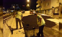 GECE BOYU SÜREN ASFALTLAMA ÇALIŞMASI