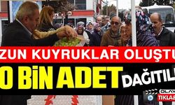 30 BİN ADET DAĞITILDI