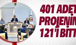 401 ADET PROJENİN 121'İ BİTTİ