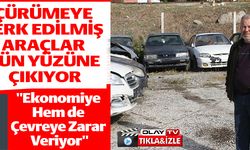 ÇÜRÜMEYE TERK EDİLMİŞ ARAÇLAR GÜN YÜZÜNE ÇIKIYOR