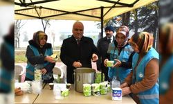 ÖĞRENCİLERE SICAK ÇORBA İKRAMI