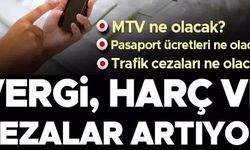 VERGİ, HARÇ VE CEZALAR ARTIYOR