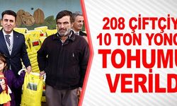 208 ÇİFTÇİYE 10 TON YONCA TOHUMU VERİLDİ