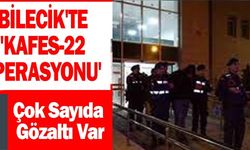 BİLECİK'TE 'KAFES-22 OPERASYONU'