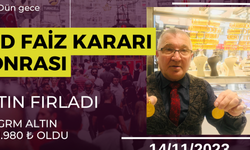 FED’in faiz kararı sonrası altın fırladı