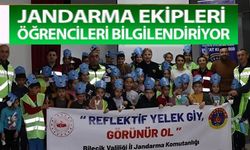 JANDARMA EKİPLERİ ÖĞRENCİLERİ BİLGİLENDİRİYOR