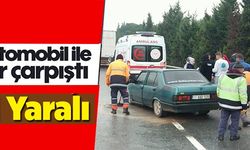 OTOMOBİL İLE TIR ÇARPIŞTI: 1 YARALI