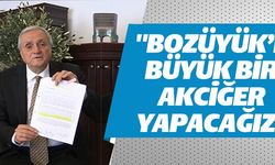 ''BOZÜYÜK'E BÜYÜK BİR AKCİĞER YAPACAĞIZ''
