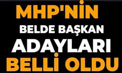 MHP'NİN BELDE ADAYLARI BELLİ OLDU