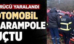 OTOMOBİL ŞARAMPOLE UÇTU