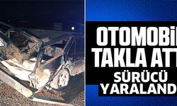 OTOMOBİL TAKLA ATTI