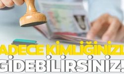 SADECE KİMLİĞİNİZLE GİDEBİLİRSİNİZ!