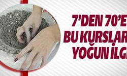 7'DEN 70'E BU KURSLARA YOĞUN İLGİ