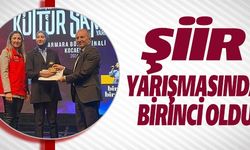 ŞİİR YARIŞMASINDA BİRİNCİ OLDU