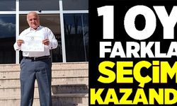 1 OY FARKLA SEÇİMİ KAZANDI