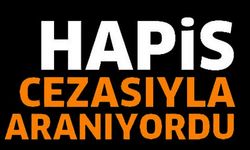 HAPİS CEZASIYLA ARANIYORDU