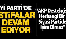 İYİ PARTİ'DE İSTİFALAR DEVAM EDİYOR