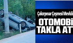 OTOMOBİL TAKLA ATTI