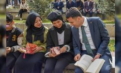 VALİ AYGÖL İLE KAMPÜSTE KİTAP OKUMA SAATİ