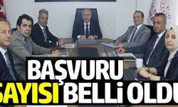 BAŞVURU SAYISI BELLİ OLDU