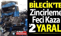 BİLECİK'TE FECİ KAZA: 2 YARALI
