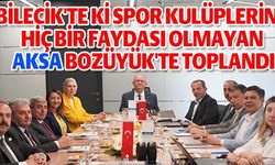 BİLECİK'TE SPOR KULÜPLERİNE FAYDASI YOK