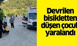 BİSİKLET DEVRİLDİ ÇOCUK YARALANDI