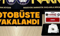 OTOBÜSTE YAKALANDI