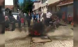PAZARYERİ'NDE DEV ATEŞLE HIDIRELLEZ KUTLANDI